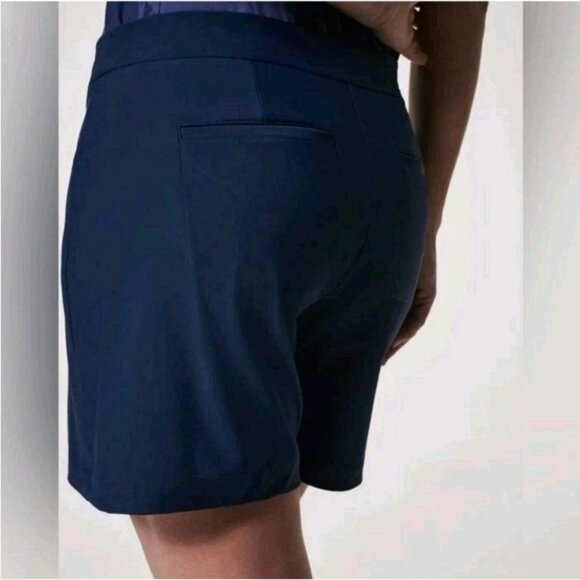 Spanx Sunshine 6" Pull On Skort UPF 50+ Midnight Navy Blue Women's Size L - Picture 8 of 16